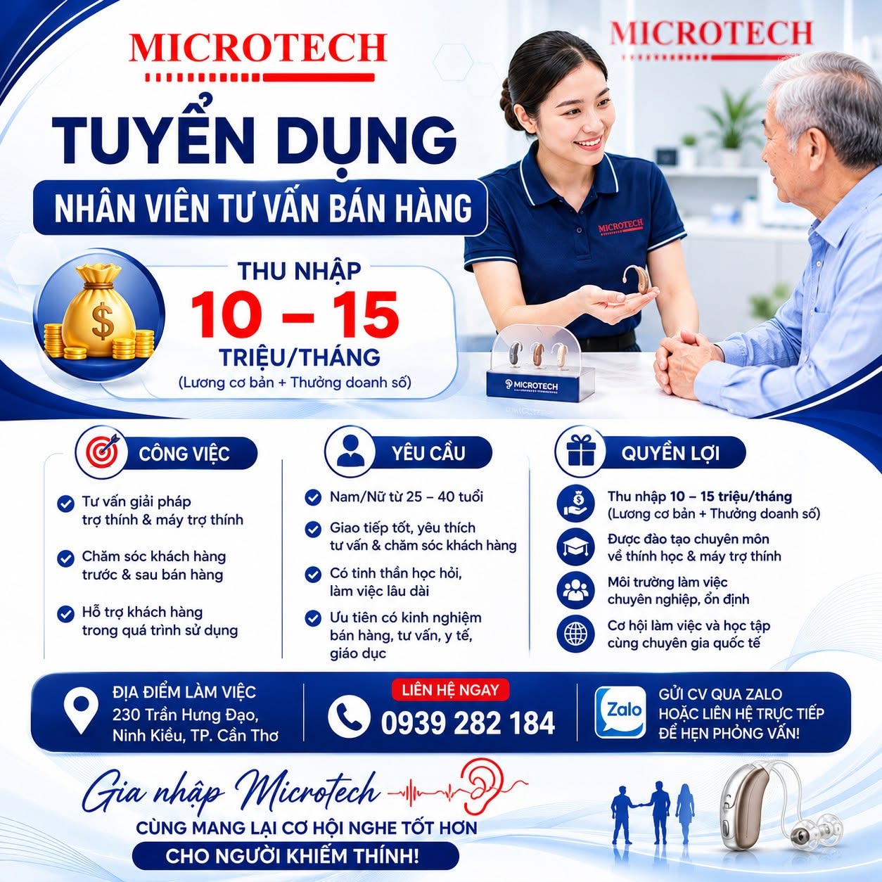 TUYỂN DỤNG CHUYÊN VIÊN TƯ VẤN