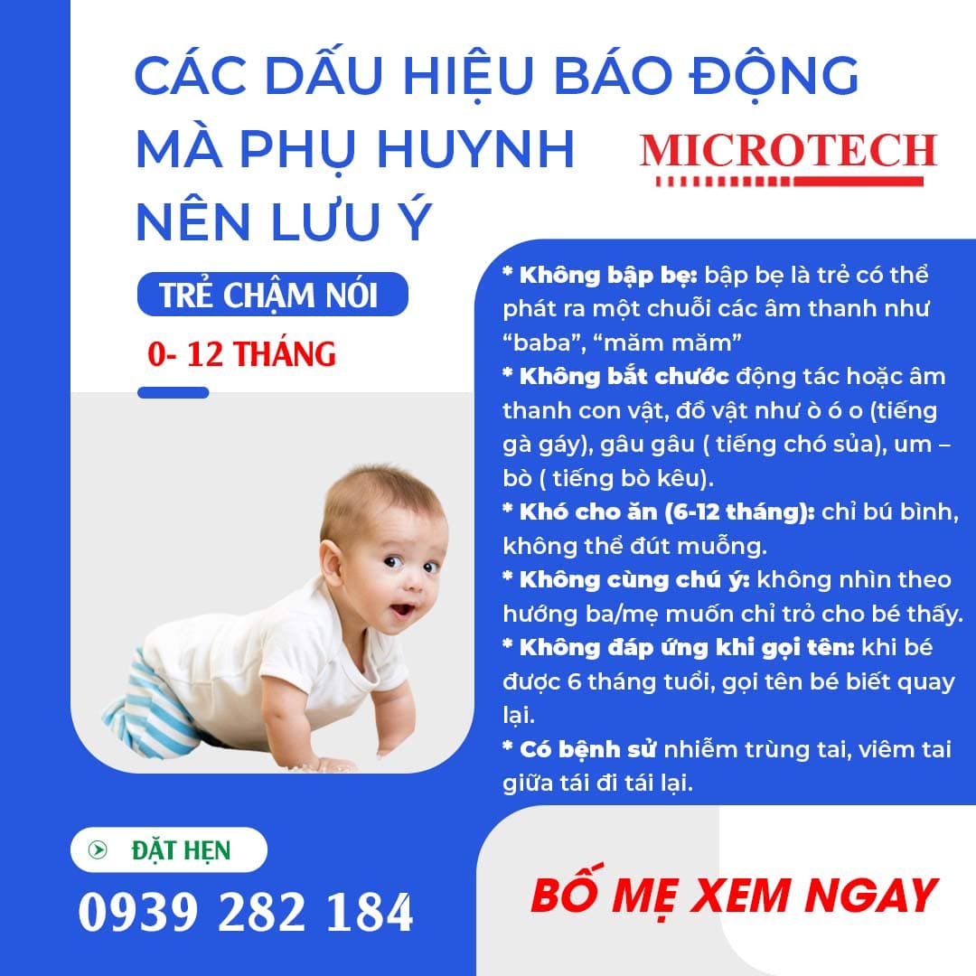 DẤU HIỆU BÁO ĐỘNG TRẺ CHẬM NÓI THEO ĐỘ TUỔI